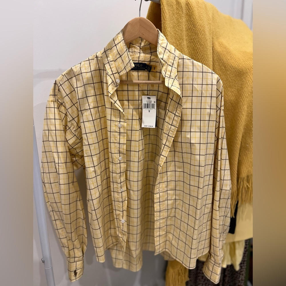 Polo by Ralph Lauren Beige Checkered Men's Shirt